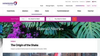 The Origin of the Shaka | Hawaiian Airlines