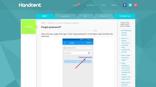 Forgot password? - Handcent