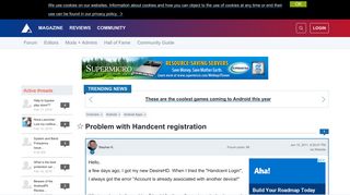 Problem with Handcent registration | AndroidPIT