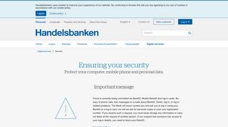 Security | Handelsbanken