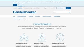 Online banking for corporates | Handelsbanken