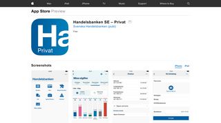 Handelsbanken SE – Privat on the App Store - iTunes - Apple