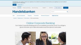 Online corporate banking | Handelsbanken
