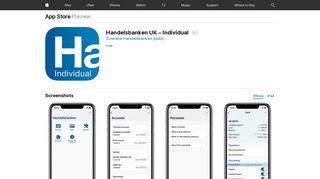 Handelsbanken UK – Individual on the App Store - iTunes - Apple