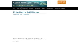 LED Faucet Light from HandHelditems.com | Visentin Plumbing and ...