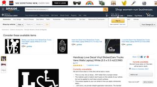 Amazon.com: Handicap Love Decal Vinyl Sticker|Cars Trucks Vans ...