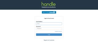 Login to your Account - Handle Freelance Solutions