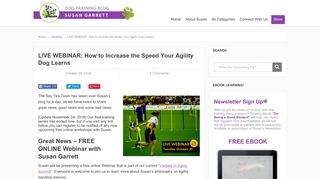 LIVE WEBINAR: How to Increase the Speed Your ... - Susan Garrett