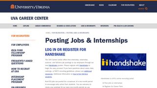 Posting Jobs & Internships | UVA Career Center