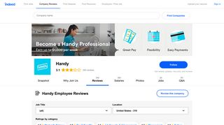Working at Handy: 301 Reviews | Indeed.com