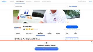 Working at Handy Pro: Employee Reviews | Indeed.com