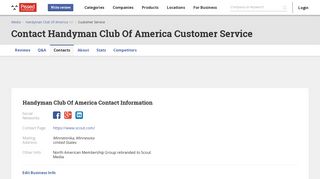 Handyman Club Of America Customer Service Phone Number ...