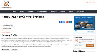 HandyTrac Key Control Systems | MultifamilyBiz.com