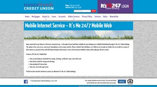 Mobile Internet Service – It's Me 24/7 Mobile Web - Hanesbrand Credit ...