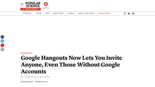 Google Hangouts Now Lets You Invite Anyone, Even Those Without ...