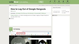 3 Ways to Log Out of Google Hangouts - wikiHow