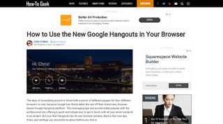 How to Use the New Google Hangouts in Your Browser