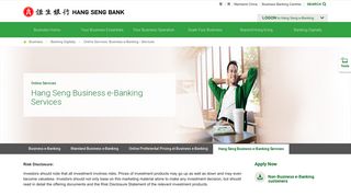 Services - Business e-Banking - Online Services ... - Hang Seng Bank