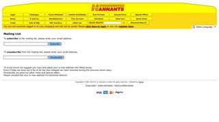 eMail List - Hannants - Plastic model kits and accessories