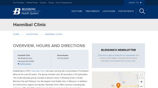 Hannibal Clinic | Blessing Health System