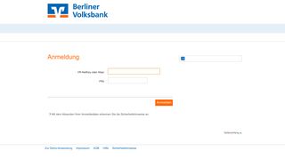 Anmeldung Online-Banking Privatkunden - Berliner Volksbank