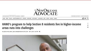 HANO's program to help Section 8 residents live in higher-income ...