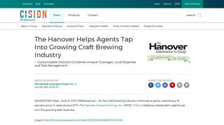 The Hanover Helps Agents Tap Into Growing Craft Brewing Industry