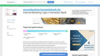 Access securebanking.hanseaticbank.de. Internet-Banking Login ...