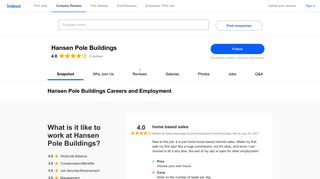 Hansen Pole Buildings Careers and Employment | Indeed.com