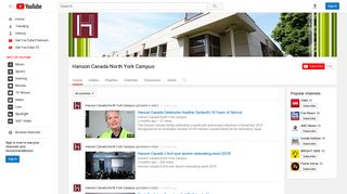 Hanson Canada North York Campus - YouTube