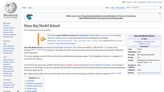 Hans Raj Model School - Wikipedia