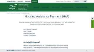 Housing Assistance Payment (HAP) | Limerick.ie