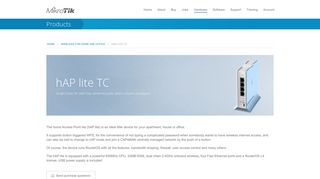 MikroTik Routers and Wireless - Products: hAP lite TC