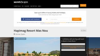 Hapimag Resort Mas Nou | Save up to 60% on luxury travel | Secret ...