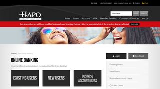 New Online Banking - HAPO Community Credit Union