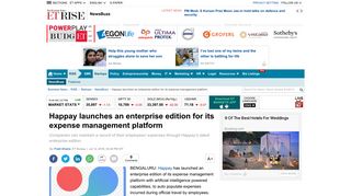 Happay: Happay launches an enterprise edition for its expense ...
