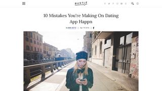 10 Mistakes You're Making On Dating App Happn - Bustle