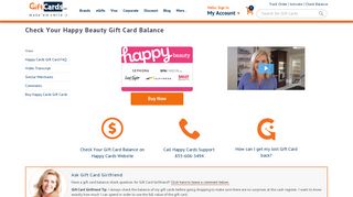 Happy Beauty Gift Card Balance - Happy Cards | GiftCards.com