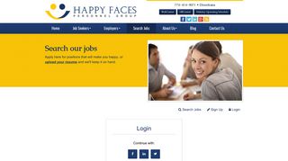 Happy Faces Personnel Group | Please Login