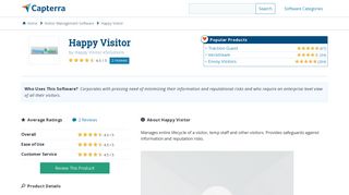 Happy Visitor Reviews and Pricing - 2019 - Capterra