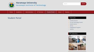 Student Portal – Haramaya University