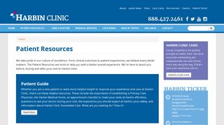 Patient Resources | Harbin Clinic