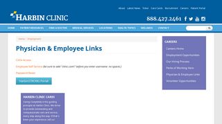 Physician & Employee Links | Harbin Clinic