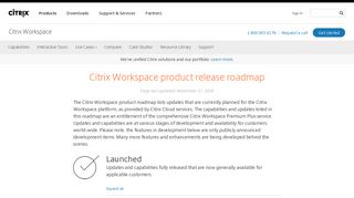 Citrix Workspace Roadmap - Citrix