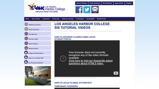 Los Angeles Harbor College SIS