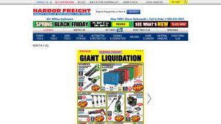 Monthly Ad - Harbor Freight