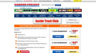Inside Track Club - Harbor Freight