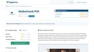 Harbortouch POS Reviews and Pricing - 2019 - Capterra
