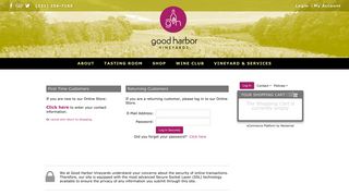 Login – Good Harbor Vineyards Online Store - Wines