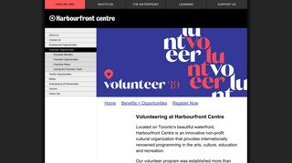Harbourfront Centre - Volunteer Opportunities